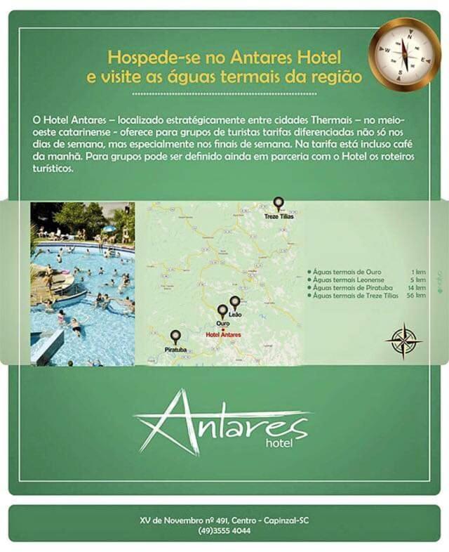 Hotel Antares Capinzal  ภายนอก รูปภาพ